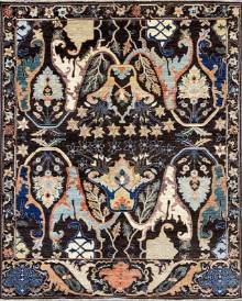 Шелковый Афганский ковер ручной работы Bidjar (Биджар) 3x2.45