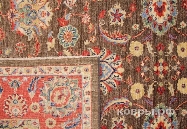 ковер ручной работы Афганский ковер ручной работы из шелка и шерсти Сhoubi Ziegler (Чуби зиглер) 2.39x1.75 — фото 2