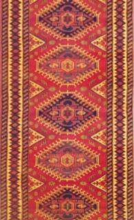 Афганский ковер ручной работы Ширван 0.9x3.0м