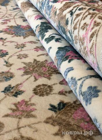 ковер ручной работы Индийский ковер ручной работы из шелка и шерсти Rajkumar (Ражкумар) 3.76x2.73 — фото 3