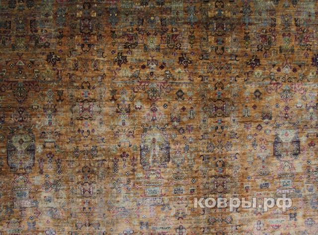 ковер ручной работы Шелковый Афганский ковер ручной работы Сhoubi (Чуби файн) 3.64x2.73 — фото 3