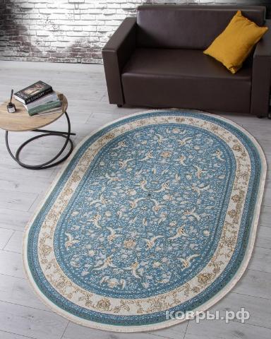 ковер Ковер ARDA ZARINA M101B BLUE SHIRINK / BLUE SHIRINK Овал — фото 3