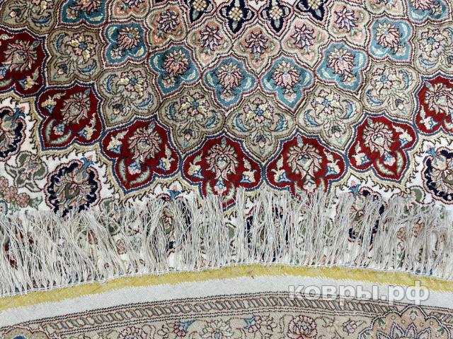 ковер ручной работы Шелковый Китайский ковер ручной работы 2.44x2.44 — фото 3