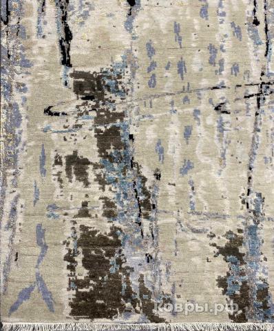 ковер ручной работы Индийский ковер ручной работы из шелка и шерсти 3.1x2.47 — фото 3