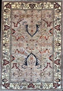 Шелковый Афганский ковер ручной работы Bidjar (Биджар) 3.65x2.76