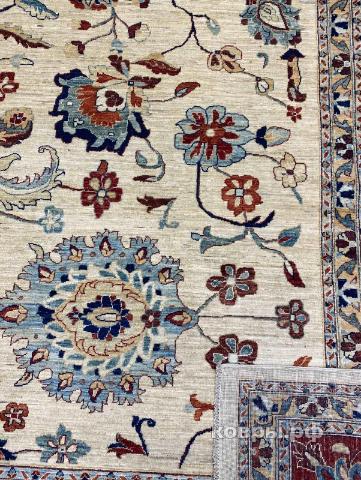 ковер ручной работы Шелковый Афганский ковер ручной работы Сhoubi (Чуби) 5.2x4.18 — фото 3