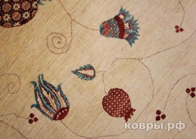 ковер ручной работы Шерстяной Афганский ковер ручной работы Сhoubi (Чуби)  2.75x2.11 — фото 3