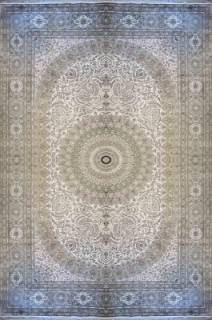 Шелковый Китайский ковер ручной работы 400 lines (400 линий) 7.69x4.88