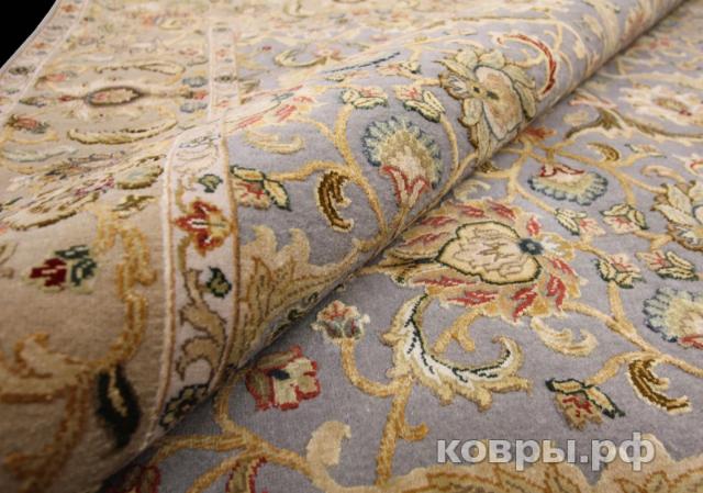 ковер ручной работы Индийский ковер ручной работы из шелка и шерсти Aurora (Аврора) 2.44x1.68 — фото 3