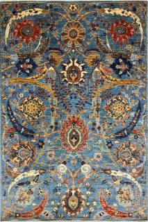 Шелковый Афганский ковер ручной работы Bidjar (Биджар)  2.74x1.85