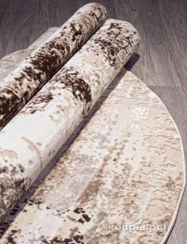 ковер KARMEN HALI ARMINA 04047B DARK BROWN Овал — фото 3