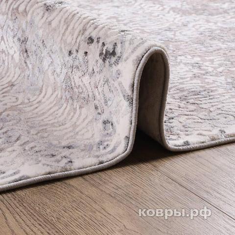 ковер OZKAPLAN Kalahari W6807 IVORY / L.GREY овал — фото 2