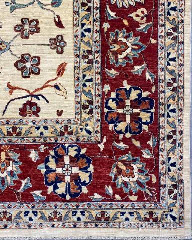 ковер ручной работы Шелковый Афганский ковер ручной работы Сhoubi (Чуби) 5.2x4.18 — фото 4