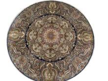 Шелковый Китайский ковер ручной работы 1.52x1.52