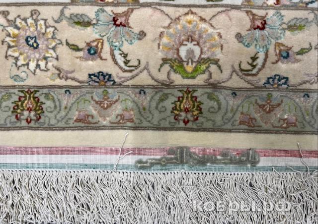 ковер ручной работы Иранский ковер ручной работы из шелка и шерсти Tabriz (Табриз) 6.05x4 — фото 3