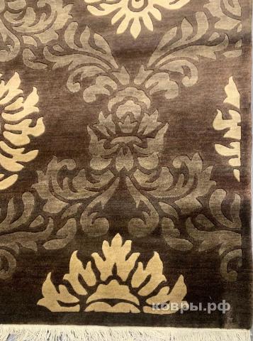 ковер ручной работы Индийский ковер ручной работы из шелка и шерсти 2.46x1.55 — фото 3