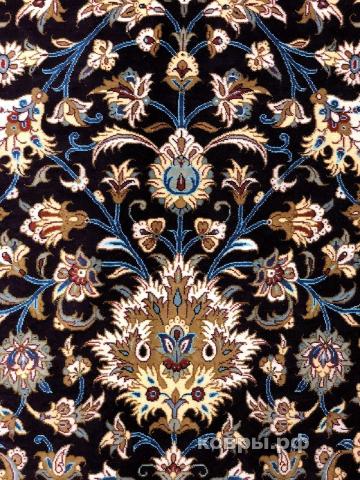 ковер ручной работы Шелковый Иранский ковер ручной работы Qum (Кум Авшан) 3.55x2.47 — фото 5