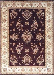 Афганский ковер ручной работы из шелка и шерсти Сhoubi Ziegler (Чуби зиглер) 2.33x1.7