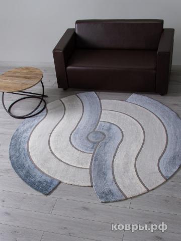 ковер Ковер KARMEN HALI SAFIR 00836T GREY / BLUE Круг — фото 2