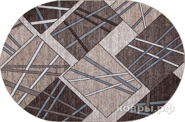 ковер MERINOS SIERRA D487 BEIGE-BROWN 2 Овал