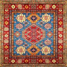 Афганский ковер ручной работы Казах 1.5x1.55м