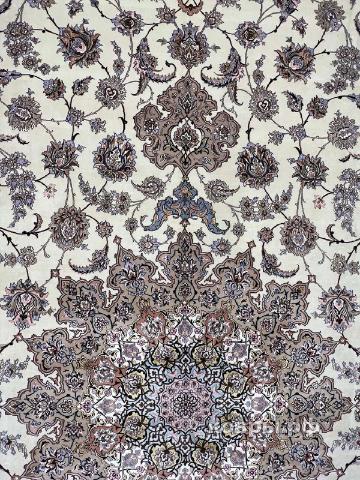 ковер ручной работы Иранский ковер ручной работы из шелка и шерсти Isfahan (Исфахан) 6.2x4.08 — фото 7