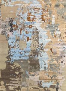 Индийский ковер ручной работы из шелка и шерсти 3x4.18