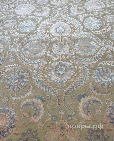 ковер ручной работы Индийский ковер ручной работы из шелка и шерсти Radjput (Раджпут) 2.5x2.5 — фото 4