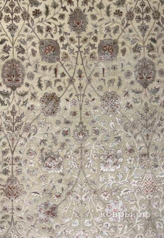 ковер ручной работы Индийский ковер ручной работы из шелка и шерсти 4.46x3.02 — фото 4